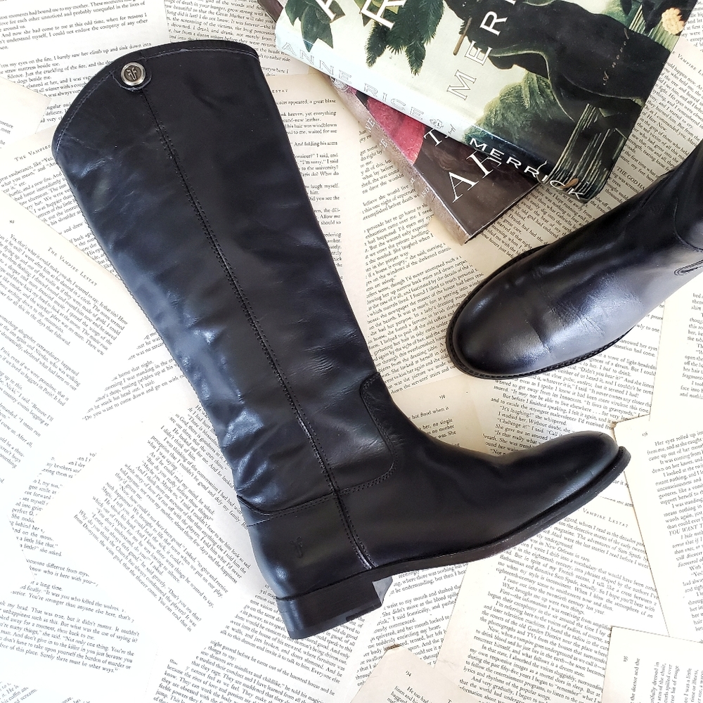 FRYE Melissa Button 2 Leather Tall Boots